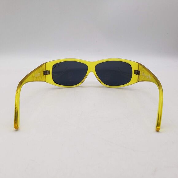 Vintage BLACK FLYS Sunglasses 'Kid's Kick' Clear Yellow VTG - Picture 4 of 11